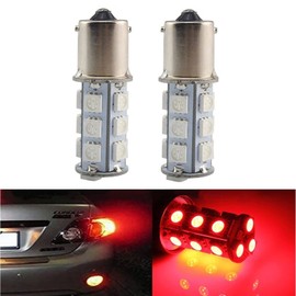 Octane Lighting 18 SMD Red LED Park Parking Tail Light Turn Signal Reverse Lamp Bulbs Pair