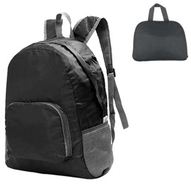 Colexy Ultraleichter Faltbarer Rucksack Leicht Packable Wanderrucksack Trekkingrucksack Outdoor Sportlich Backpack Travel Daypack für Herren Damen (Schwarz)