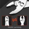 BJDSI 6"(15cm) Slip-Joint Pliers,Rust-Proof,2-Port,2-Position Adjustment,Anti-Slip Handle.