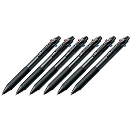 PENTEL Vicuna C4 Retractable Ballpoint Pen - 4 Colours - Black (Pack of 6)
