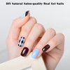 KING HORSE Semi Cured Gel Nail Strips Extra Long Gel