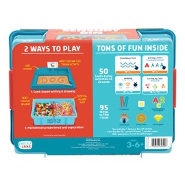 Chuckle & Roar - Sensory Bin - Tactile Learning for Toddlers - Montessori Preschool Activities - Plastic Storage Bin for Travel - Kids Activity Set