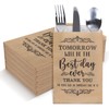 Whaline 100Pcs Wedding Silverware Bags 5 x 7 Inch Rustic