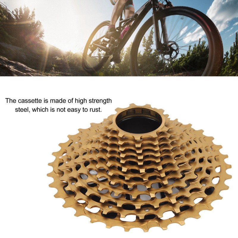 Bicycle Cassette 12 Speed 34T Noiseless Hollow Design High Strength
