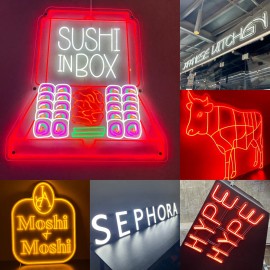 Letrero Neon Flex Taco Anuncio Luminoso Acrilico Led Comida