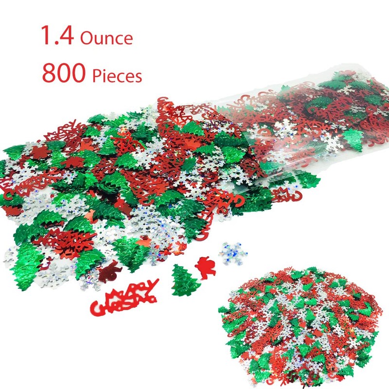 Christmas Confetti Glitter Xmas Holiday Sequins Sprinkles Part Party Table