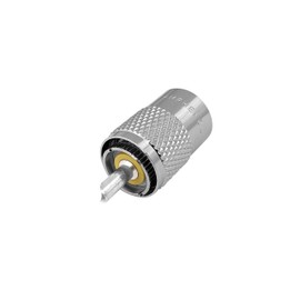 Amphenol PL259 Coax Connectors Male UHF Solder Plug 83-1SP-15RFX (2 Pack)
