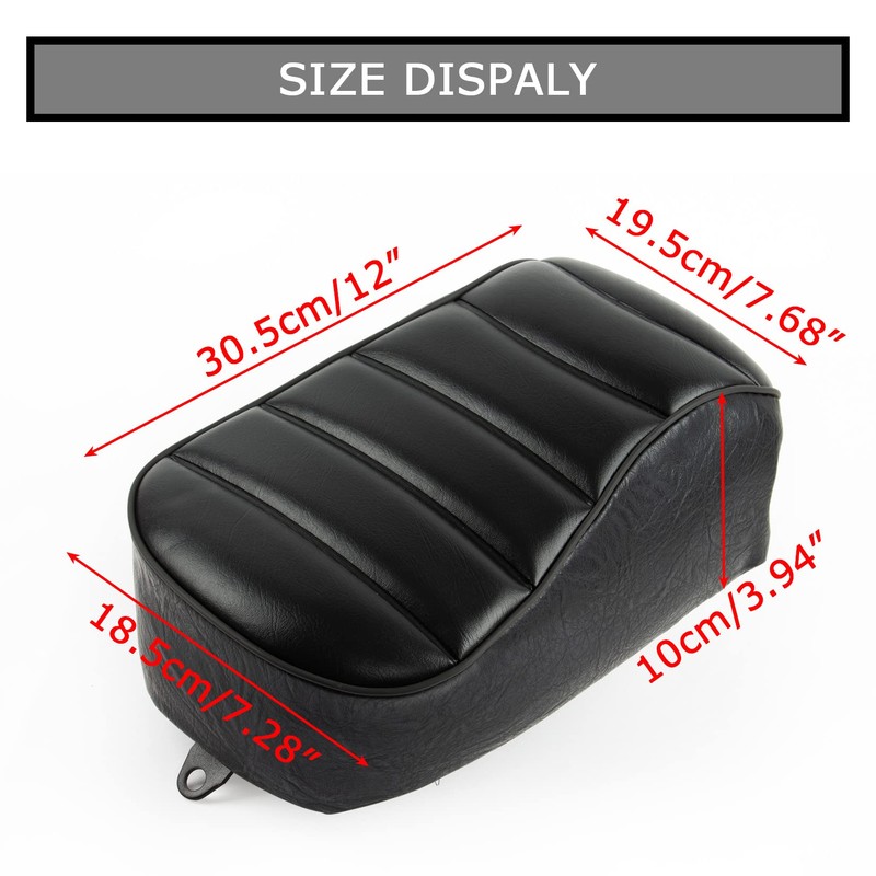 PSLER Motorcycle Rear Passenger pillion Seat Pad for Sportster Iron