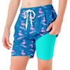 Swim Trunks for Boy Hawaiian Pink Flamingo Board Shorts Youth