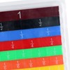 Milageto 51Pcs Rainbow Fraction Tiles, Fraction Bars Math Manipulatives, Fraction