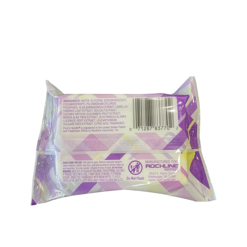 Pure'n Gentle Make-up Remover Wipes 30 Count