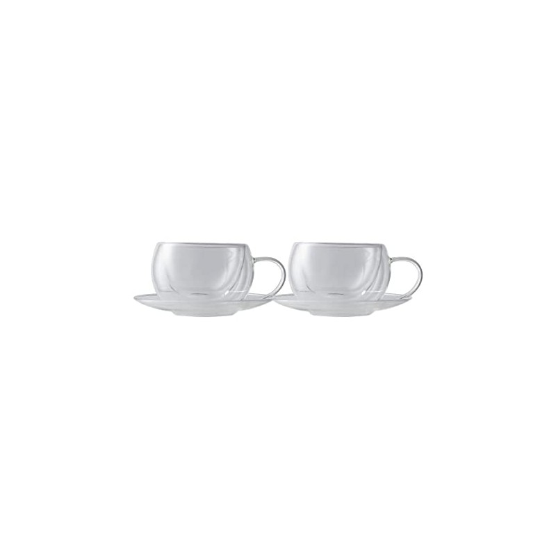 Maxwell & Williams Blend Double Wall Cup & Saucer 270ML