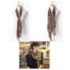 SHTGOI Leopard Scarf Chiffon Silk Scarf Stole Women's Summer Lightweight