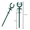WIBBLESOX 20 Pcs Green Garden Hose Guide Stakes Holiday Lights