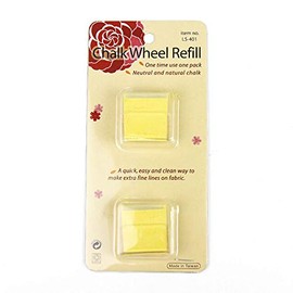 Le SUMMIT Chalk Wheel Refill, Yellow, Package of Two, Made in Taiwan