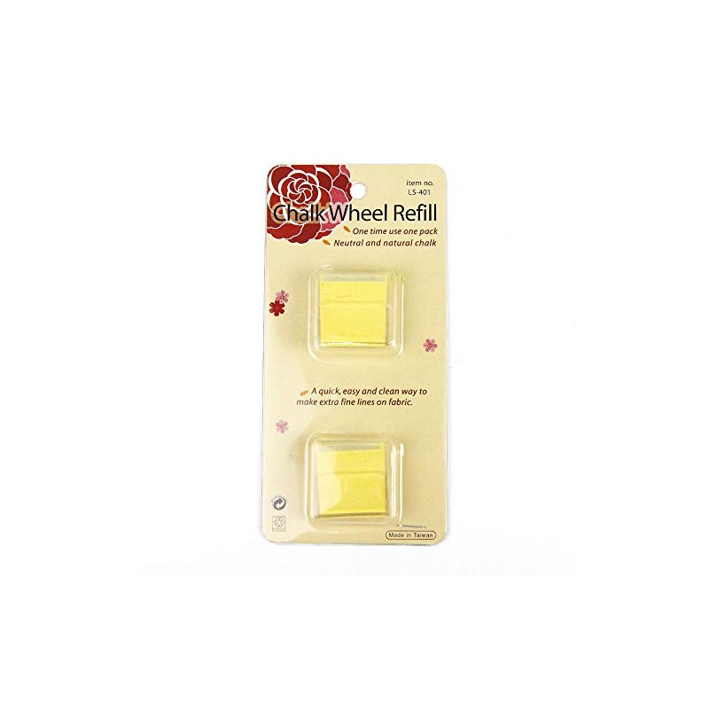 Le SUMMIT Chalk Wheel Refill, Yellow, Package of Two, Made