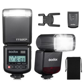 Godox TT520III Camera Flash Speedlite 8 Power Levels 400 Flashes at Full Power Camera Flash with RT-16 Launcher Single Contact Hot Shoe for Canon Sony Nikon Fuji Camera
