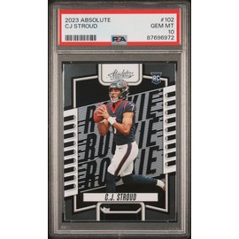 Graded 2023 Panini Absolute CJ Stroud #102 Rookie RC Football Card PSA 10 Gem Mint