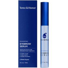 Advanced Natural Enhancing Eyebrow Serum - Boosting Formula Brow Serum for Longer, Thicker, Healthier-Looking Brows with Dual Brush - Made in Korea