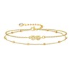 Juvux Gold Infinity Ankle Bracelets for Women, 14K Gold Plated