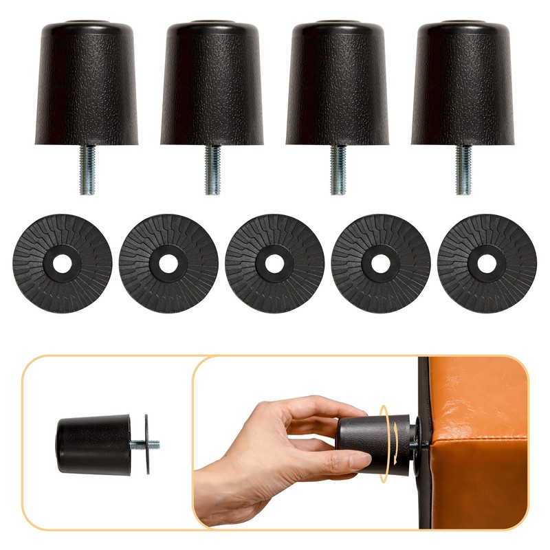 H&B Luxuries Tufted Leather Square Flip Top Storage Ottoman Cube