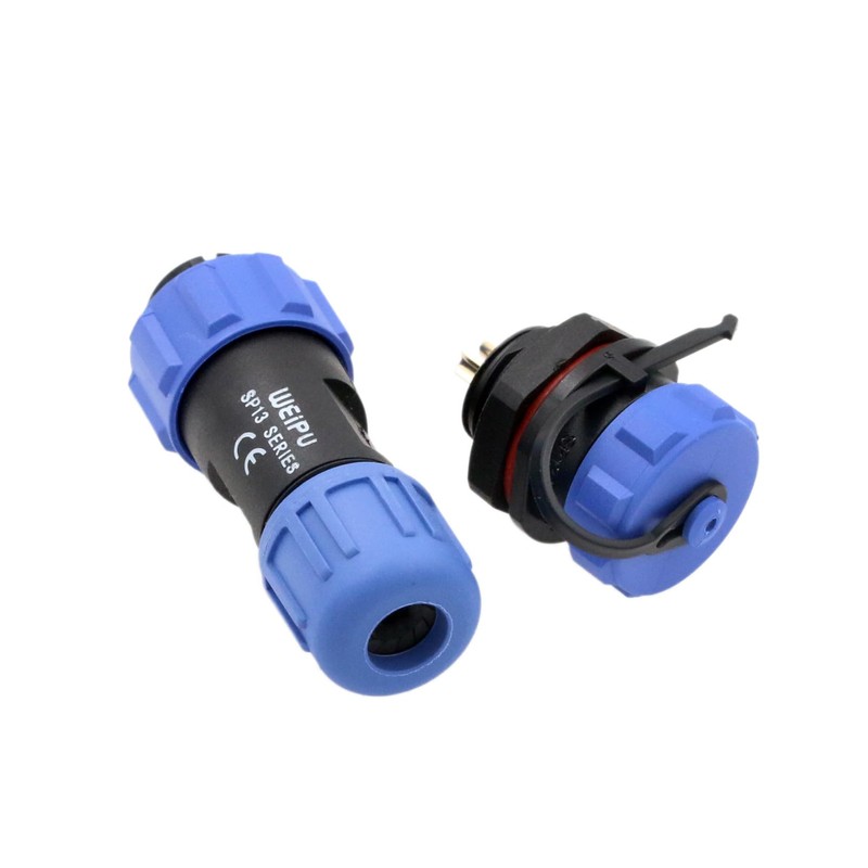 HangTon SP13 2 Pin Waterproof Electrical Connector, Male Female Cable