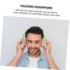 LALAFINA Wireless Over Ear Headset Adjustable Foldable Design Noise Reduction