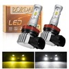 BORDAN H8 LED Fog H11 LED Fog 2 Color Switching,
