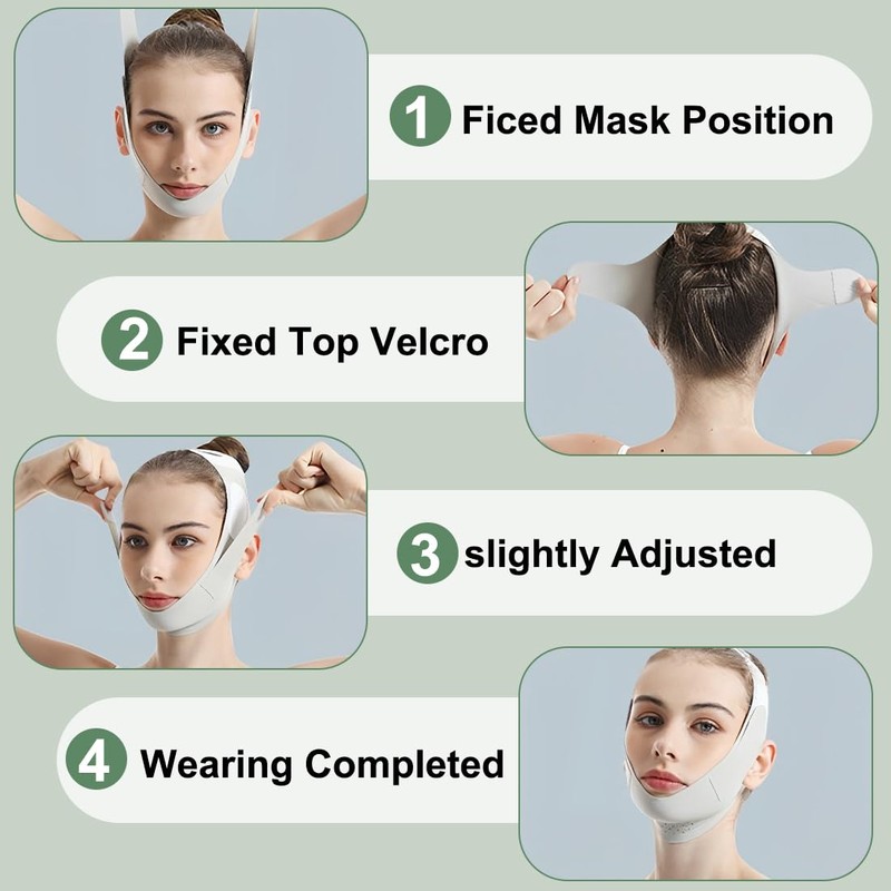 ZKGYUS V Face Masks, Reusable V-Line Mask, Face Slimming Belt
