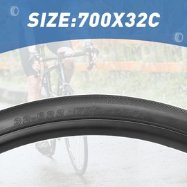ZUKKA Bike Tire 1/2 Pack Road Bike Tire 700 x 28C / 700 x 32C Road Bike Tire 28/32-622mm Tire for Hybrid Bike Commuter Bike Road Bike Fix Gear Bike