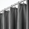 mDesign Luxury Shower Curtain, Waffle Design, Easy Care and Machine