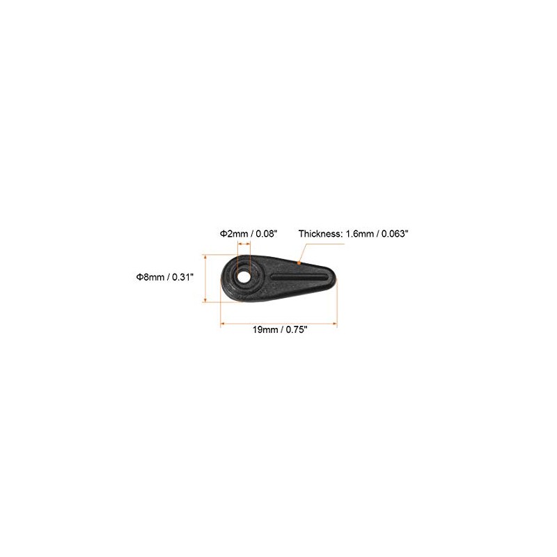 sourcing map Frame Turn Button, 3/4" Plastic Indicator Shape with