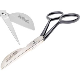 Applique Pelican Duckbill Blade - Double Bent Curved Offset Handle Scissors for Embroidery, Fabric, Arts & Craft by Artman Instruments (6 Inch)