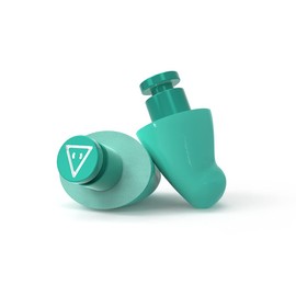 Flare Earshade – Earplugs – Block Sound – Aerospace Aluminium & Super Soft Memory Foam – Green