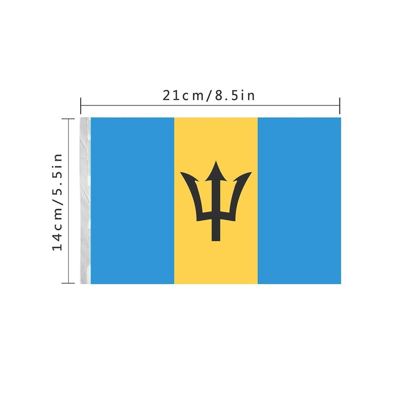 Barbados Barbadians String Banner Flag,16 ft 20 Mini Flags String,
