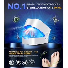 LOZLTX Nail Fungs Laser Device 【Industry No.1 Laser Treatment】Nail Funus Lase Device With Time Display【21-day Fast-acting】950nm Infrared Light 500nm Blue Light