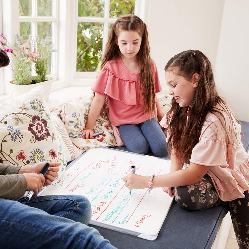 ANSIO Dry Wipe Whiteboard Marker Pen Set Fine Tipped Pens