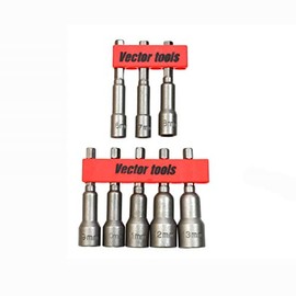 8PC (METRIC) MAGNETIC NUT SETTERS - H/D