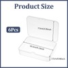 Bremorou 6Pcs Small Plastic Box with Hinged Lids Mini Plastic