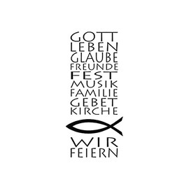 Rayher Hobby 28755000 Butterer Holzstempel Einladung, 4 x 12 cm, Stempel mit christlichem Text für Einladungskarten bei Hochzeit, Taufe, Kommunion, Konfirmation