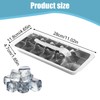 Stainless Steel Ice Cube Trays with Detachable Handle, 18-Slot Metal