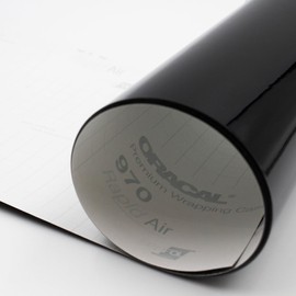 Finest Folia Oracal 970RA Car Film 30 x 152 cm Black Oracal 970RA-070 Chrome Delete Bubble-Free