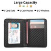 LOUEBICA Slim Wallet for Men Pocket Minimalist with ID Window