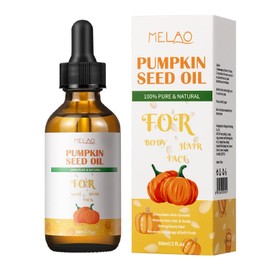 Hobaca 60ml Pure Pumpkin Seed Oil for Hair Growth & Care – Natural Nourishing Treatment to Strengthen Roots, Thicken Hair & Add Shine – Organic Cold-Pressed Hair Oil