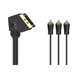 Cavo Adattatore Hama Scart Plug 3 RCA Male