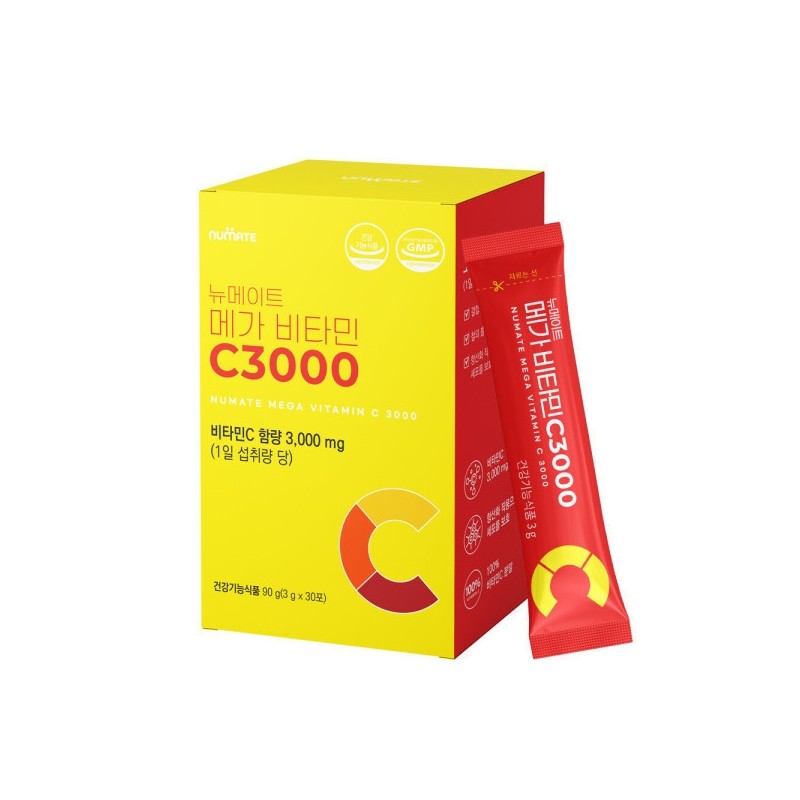 Newmate Mega Vitamin C 3000mg 30 Packets (2 Boxes/2 Month