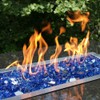 Celestial Fire Glass High Luster, 1/2" Reflective Tempered Fire Glass