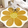 USTIDE Large Round Flower Rug 63 Inch,Floral Circle Area Rug