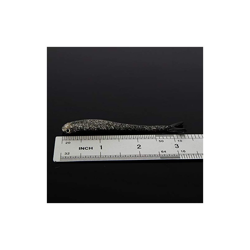 SALT N PEPPER TIDDLER Drop shot lure soft rubber shad