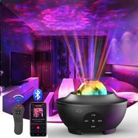 Star Projector,Galaxy Light Projector with Remote,Bluetooth Speaker,15 White Noise,Multiple Colors Dynamic Projections Night Light Projector for Kids Adults,Galaxy Lights for Bedroom Decor Aesthetic